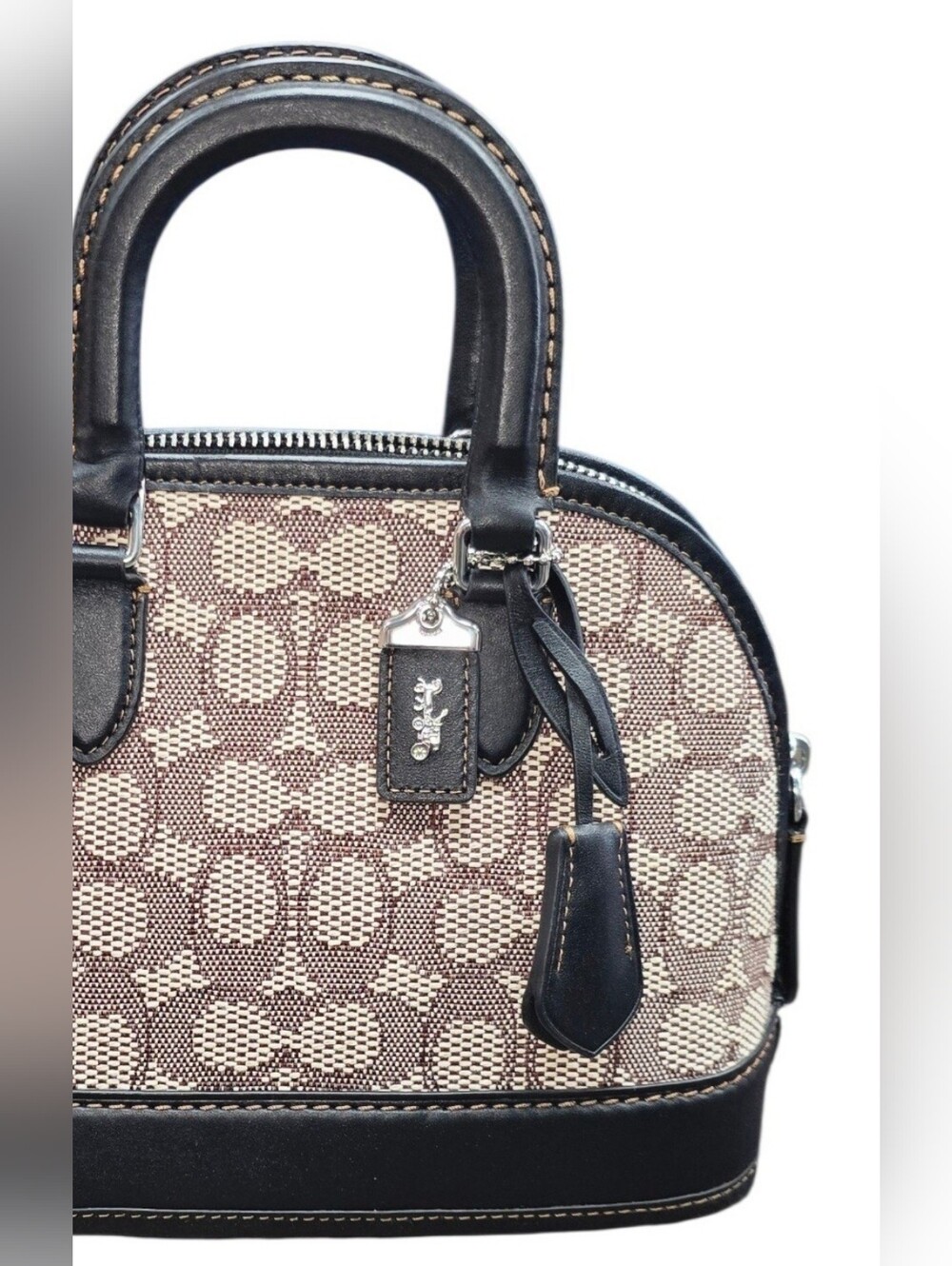 COACH 1941 Revel Bag 24 in Signature Jacquard and Glovetanned Leather - Picture 9 of 14